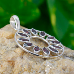 Camila Red Cocktail Pendant - Dazzling Gemstone Style