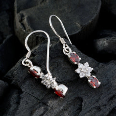 Andrea Red Dangle Earrings for Parties - Glam Up Your Look