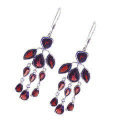 Chloe Red Dangle Earrings for Stylish Attire