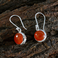 Clara Red Dangle Earrings with Vibrant Gemstone Design
