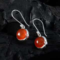 Clara Red Dangle Earrings with Vibrant Gemstone Design