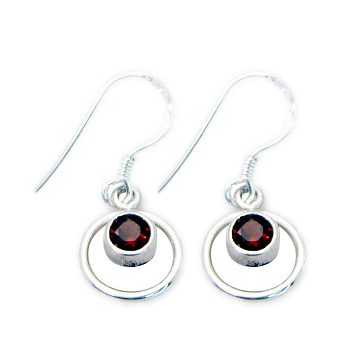 Isabella Red Dangle Earrings for Everyday Glam Garnet Red Dangle