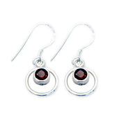 Isabella Red Dangle Earrings for Everyday Glam Garnet Red Dangle