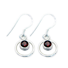 Isabella Red Dangle Earrings for Everyday Glam Garnet Red Dangle