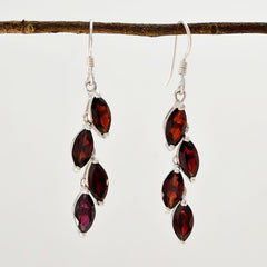 Hanna Red Dangle Earrings for Fashionable Looks