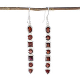 Soo-jin Red Dangle Earrings for a Stylish Glow-Up Garnet Red Dangle