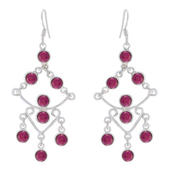 Nayara Red Dangle Earrings for Vibrant Style Garnet Red Dangle
