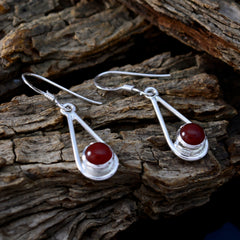 Charlotte Red Dangle Earrings for Everyday Glamour Red Onyx Red Dangle