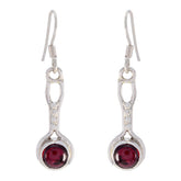 Agnes Red Dangle Earrings for Stylish Looks Garnet Red Dangle