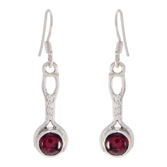 Agnes Red Dangle Earrings for Stylish Looks Garnet Red Dangle