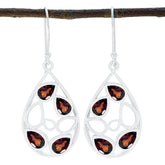 Teresa Red Dangle Earrings for Stylish Looks Garnet Red Dangle