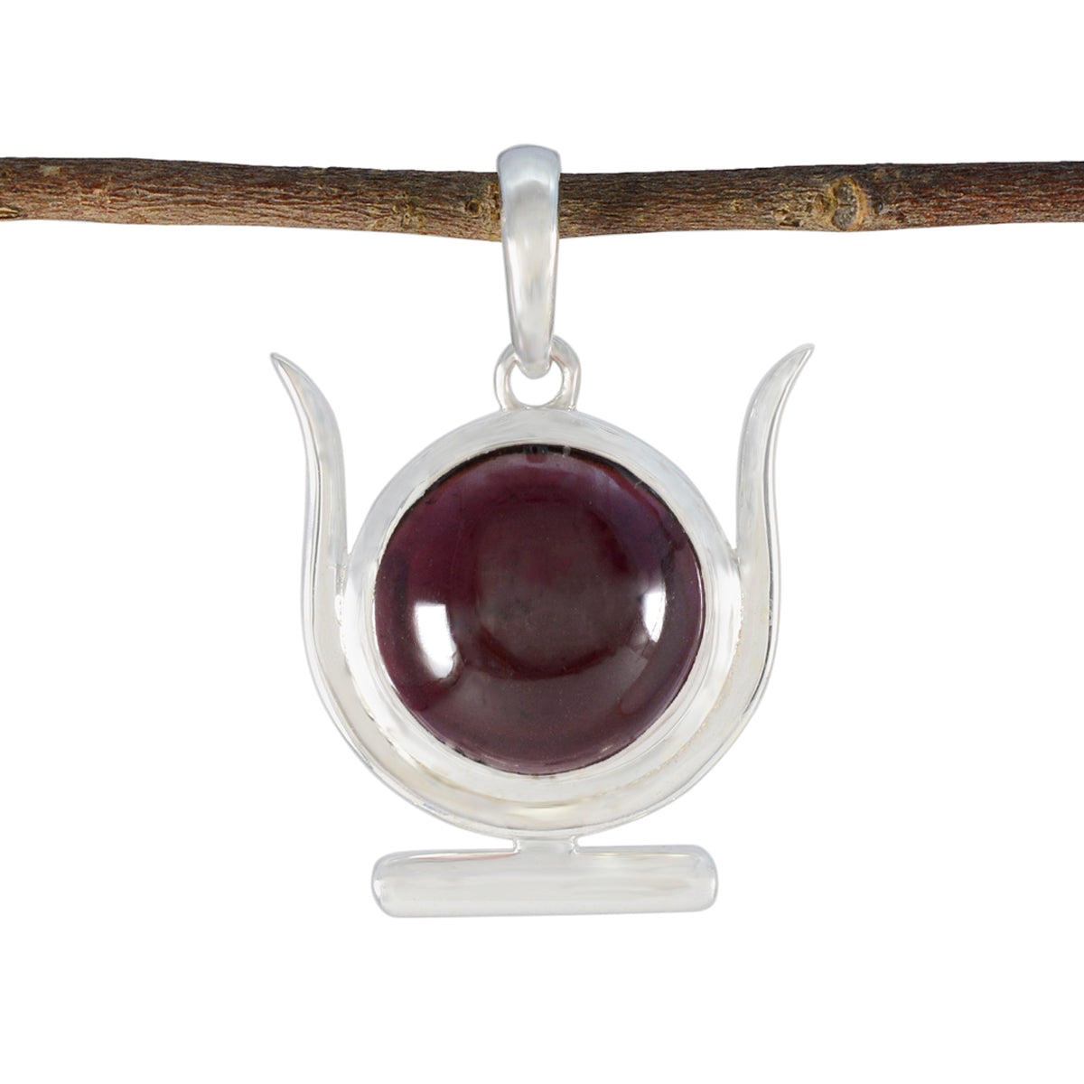 Katharina Red Fairytale Pendant in Silver Setting Garnet Red Red