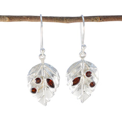 Ellie Red Featherlight Dangle Earrings for Any Occasion Garnet Red Dangle