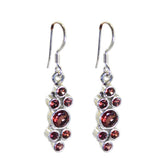 Harper Red Featherlight Dangle Earrings Garnet Red Dangle