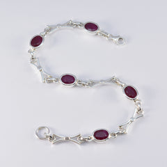 Evelyn Red Gemstone Bracelet for Everyday Glam