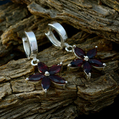 Lourdes Red Gemstone Dangle Earrings for Every Occasion