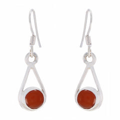 Lorena Red Gemstone Dangle Earrings for Every Occasion Red Onyx Red Dangle