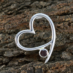 Ying Red Gemstone Pendant in Heart Design