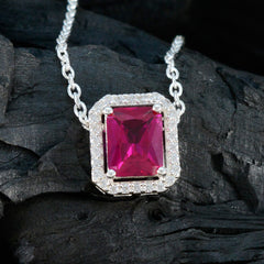 Yasmine Red Engagement Classic Pendant