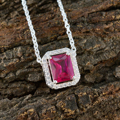 Yasmine Red Engagement Classic Pendant