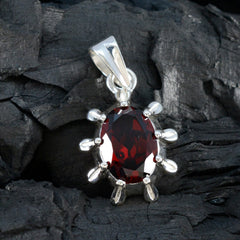 Agustina Red Gemstone Pendant - Stylish and Unique