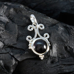 Chloe Red Gemstone Pendant in Silver Setting