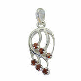 Lucia Red Heart Pendant Jewelry for Everyday Elegance Garnet Red Red