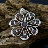Mila Red Heart Statement Pendant for Unique Style Garnet Red Red