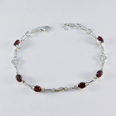 Aaliyah Red Links Retirement Bracelet - Stylish Gemstone Jewelry