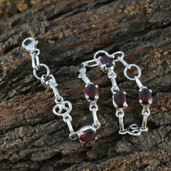 Aaliyah Red Links Retirement Bracelet - Stylish Gemstone Jewelry