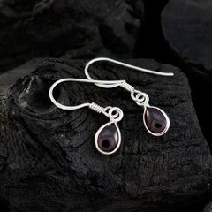 Milagros Red Minimalist Dangle Earrings for Everyday Wear