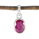 Yuna Red Minimalist Pendant for Stylish Jewelry Ruby Red Red