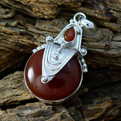Antonia Red Rope-Wire Statement Pendant