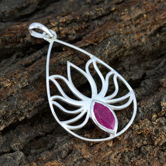 Evelyn Red Rope-Wire Dainty Pendant