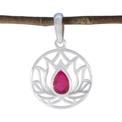 Chloe Red Rope-Wire Dainty Pendant Indian Ruby Red Red