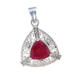 Putri Red Rope Pendant with Gemstone Elegance