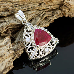 Putri Red Rope Pendant with Gemstone Elegance