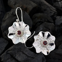 Aisha Red Solitaire Dangle Earrings for Glam Looks