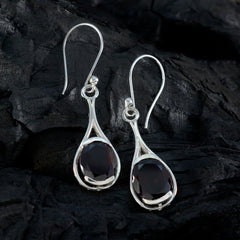 Camila Red Solitaire Dangle Earrings for Any Occasion