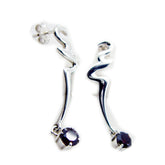 Leah Red Solitaire Dangle Earrings for Every Occasion Garnet Red Dangle