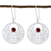 Eleanor Red Solitaire Dangle Earrings for Glam Style Red Onyx Red Dangle