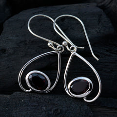 Teresa Red Solitaire Dangle Earrings for Everyday Glam