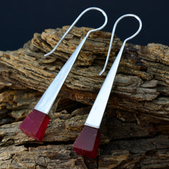 Kennedy Red Solitaire Dangle Earrings for Stylish Looks