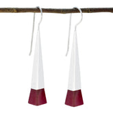 Kennedy Red Solitaire Dangle Earrings for Stylish Looks Indian Ruby Red Dangle