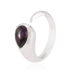 Natcha Red Solitaire Ring for Women with Unique Stone