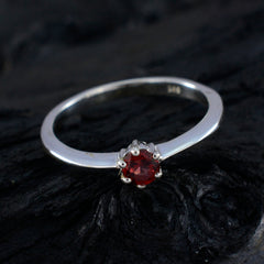 Zazlle Red Solitaire Ring for Women - Elegant Gemstone Jewelry