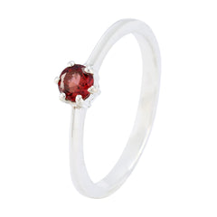 Zazlle Red Solitaire Ring for Women - Elegant Gemstone Jewelry