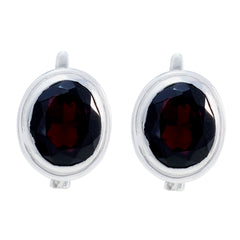 Yuki Red Solitaire Stud Earrings for Stylish Glam