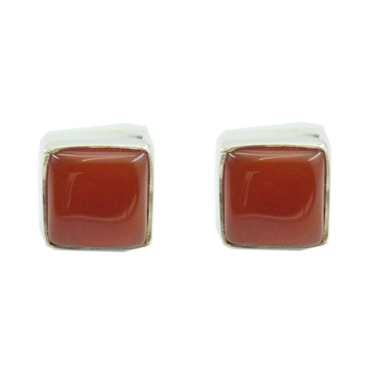 Ella Red Solitaire Stud Earrings for Everyday Glam Red Onyx Red Stud