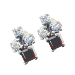 Camila Red Stud Earrings Delicate for Chic Style